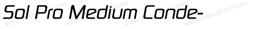 Sol Pro Medium Conde字体转换